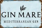 Metalen reclamebord Gin Mare - retro vintage mancave, Ophalen of Verzenden, Zo goed als nieuw, Reclamebord