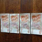 50 fr België 4 opeenvolgende nummers fdc, Ophalen of Verzenden