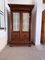 Eiken bibliotheek-vitrine kast, Ophalen
