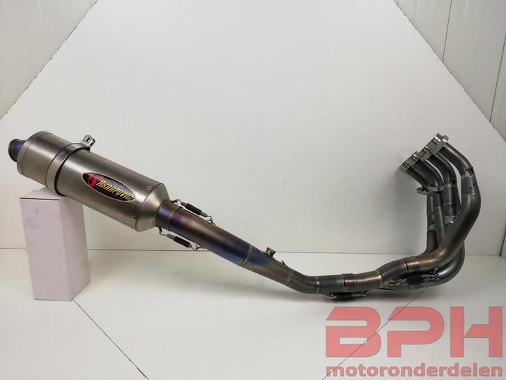 Compleet titanium Akrapovic uitlaat / uitlaatsysteem / dempe, Motoren, Onderdelen | Merk-onafhankelijk, Gebruikt, Ophalen of Verzenden