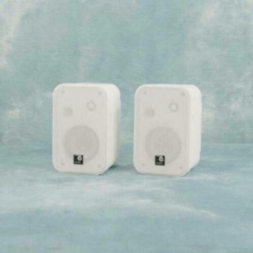 2 Weg speakers mini speakers 50 Watt Rms Wit, Audio, Tv en Foto, Luidsprekerboxen, Nieuw, Front, Rear of Stereo speakers, Minder dan 60 watt