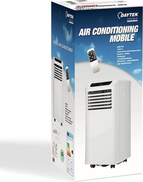 Mobiele airconditioner - Daytek, Daewoo - 9000BTU, Elektronische apparatuur, Airco's, Nieuw, Mobiele airco, Minder dan 60 m³, 2 snelheden