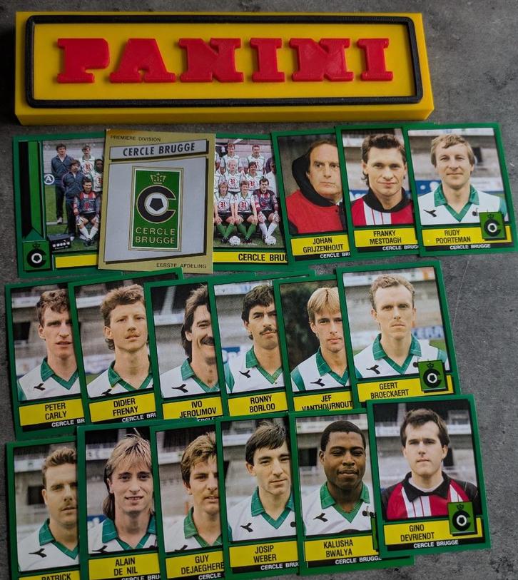PANINI FOOTBALL 89  CERCLE BRUGGE 18 STICKERS 1989, Hobby en Vrije tijd, Stickers en Plaatjes, Nieuw, Verzenden