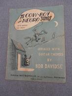 BOB DAVIDSE BOEKJE MET LIEDJES EN TEKST  uit  1952  !  UNIEK, Musique & Instruments, Instruments à corde | Autre, GITAAR, Utilisé