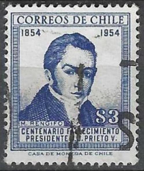 Chili 1955/1956 - Yvert 255 - José Joaquín Prieto Vial (ST), Timbres & Monnaies, Timbres | Amérique, Affranchi, Envoi