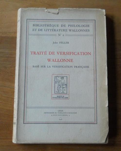 Traité de versification wallonne (Jules Feller), Boeken, Streekboeken en Streekromans, Gelezen, Ophalen of Verzenden