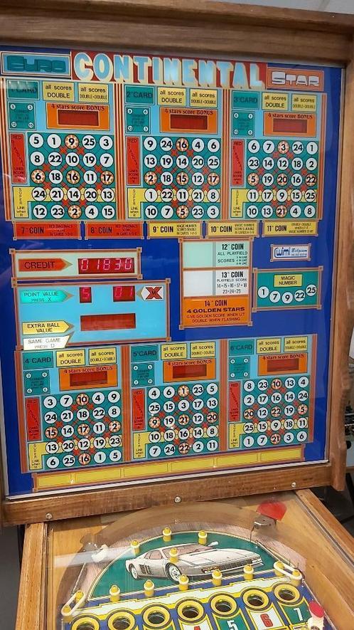 Bingo Euro Continental Star, Verzamelen, Automaten | Gokkasten en Fruitautomaten, Zo goed als nieuw, Euro, Ophalen