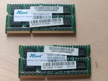 2x 2 Go DDR3 1333 MHz beschikbaar voor biedingen