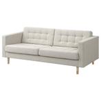 Ikea 3-zitsbank "Landskrona" in beige, nieuwe, Huis en Inrichting, Zetels | Zetels, Ophalen, 75 tot 100 cm, Rechte bank, Stof