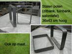 stalen bankpoten 36x43cm H - banken - salontafel - tafelpoot, Ophalen, Tafelpoot, Minder dan 50 cm, 100 tot 150 cm