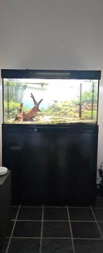 Aquarium op kast incl. filter, Ophalen, Gebruikt
