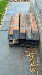 13 hardhouten piketten 50 cm, Tuin en Terras, Ophalen, Zo goed als nieuw, Hardhout, Minder dan 180 cm
