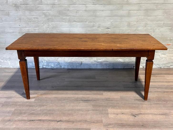 Authentieke boerentafel - 196 x 89 cm + 78,5 cm, Huis en Inrichting, Tafels | Eettafels, Gebruikt, 50 tot 100 cm, 150 tot 200 cm