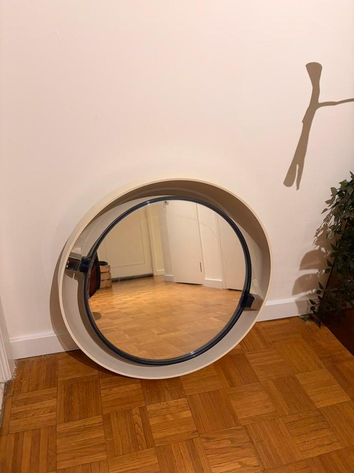 Ronde Allibert spiegel – jaren ’70 design, Huis en Inrichting, Woonaccessoires | Spiegels, Zo goed als nieuw, Ophalen