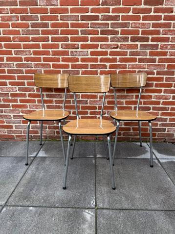 Set van 3 vintage Formica stoelen — jaren ’60 beschikbaar voor biedingen