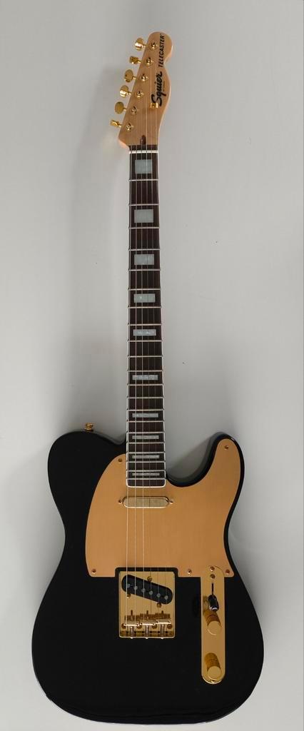 Squier Telecaster 40th Anniversary Black and Gold, Muziek en Instrumenten, Snaarinstrumenten | Gitaren | Elektrisch, Zo goed als nieuw