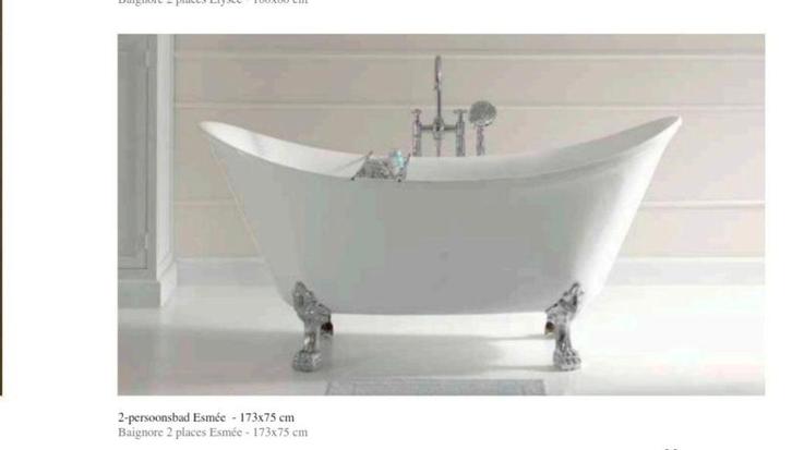Baignoire double autoportante, Bricolage & Construction, Sanitaire, Neuf, Baignoire, Enlèvement