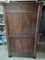 Antieke mahonie secretaire met werk, Antiek en Kunst, Ophalen