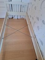 Bedframe 90x200cm + onderstel. + 2 opbergbak, Ophalen, Gebruikt, Wit