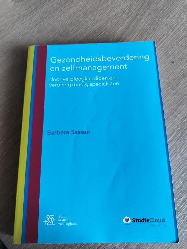 Barbara Sassen - Gezondheidsbevordering en zelfmanagement, Boeken, Wetenschap, Gelezen, Ophalen of Verzenden