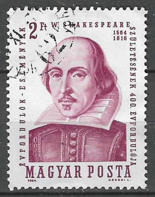 Hongarije 1964 - Yvert 1646 - William Shakespeare  (ST), Postzegels en Munten, Postzegels | Europa | Hongarije, Gestempeld, Verzenden