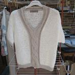 Pulleke nieuw wit grijze boord glitter hals d'Exterior mt M, Kleding | Dames, Truien en Vesten, Maat 38/40 (M), Wit, Nieuw, Ophalen of Verzenden