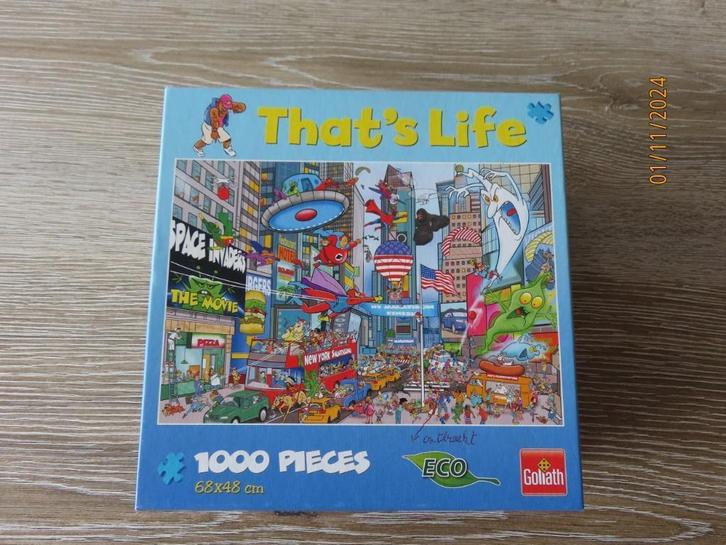 Puzzel 1000 st That's Life - New York - Nr 71386, Hobby en Vrije tijd, Denksport en Puzzels, Zo goed als nieuw, Legpuzzel, 500 t/m 1500 stukjes