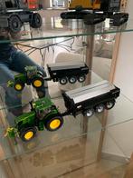 Wiking John Deere met beco gronddumper 1:32, Hobby en Vrije tijd, Modelauto's | 1:32, Ophalen of Verzenden, Zo goed als nieuw