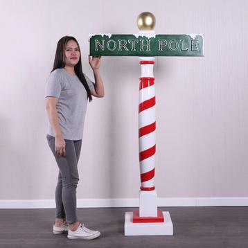 North Pole Sign – Kerstman Hoogte 90 cm beschikbaar voor biedingen