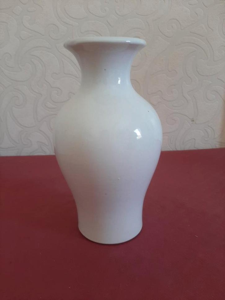 Vintage witte vaas–West Germany model 299-22 (jaren '60/'70), Huis en Inrichting, Woonaccessoires | Vazen, Zo goed als nieuw, Ophalen of Verzenden