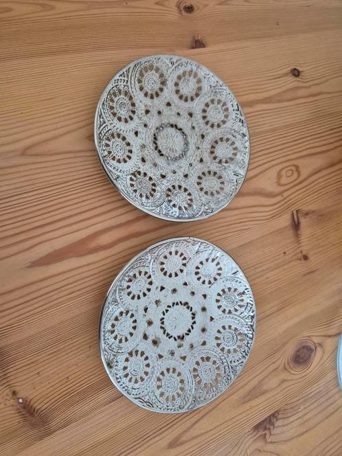 2 Petites coupoles, sous tasses, sous verres argentés, Maison & Meubles, Accessoires pour la Maison | Sous-verres & Sous-plats