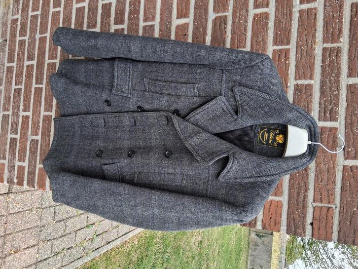 Heren winter jas Selected MtL, Kleding | Heren, Jassen | Winter, Gedragen, Maat 52/54 (L), Grijs, Ophalen of Verzenden