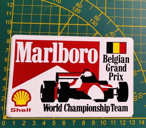Sticker F1 Marlboro Shell Belgian Grand Prix, Verzamelen, Stickers, Ophalen of Verzenden