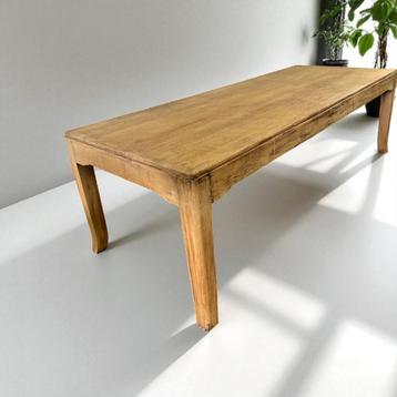 Vintage XL houten tafel in eik  beschikbaar voor biedingen