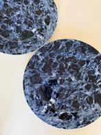 Villeroy & Boch Marble Blue charger plates – set van 2, Huis en Inrichting, Ophalen, Gebruikt, Porselein, Bord(en)