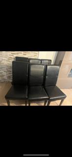 8 chaises ( 2 manquantes sur photo), Enlèvement, Utilisé, Noir, Cinq, Six Chaises ou plus