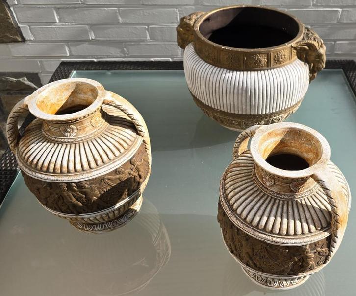 3 vazen vintage Cave Napoli '59, Huis en Inrichting, Woonaccessoires | Vazen, Gebruikt, Overige kleuren, Minder dan 50 cm, Aardewerk of Porselein