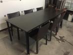 (142) Grote mooie tafel met zijn 6 stoelen, Huis en Inrichting, Ophalen, Zo goed als nieuw