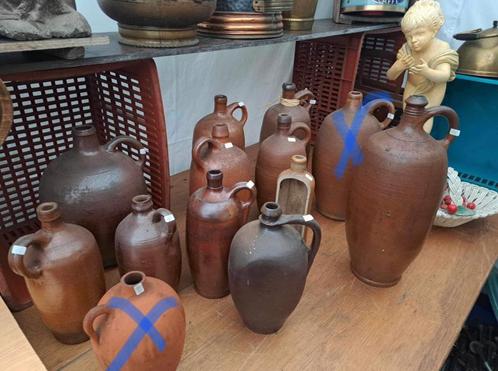11 kruik potten , tuin potten  , stenen potten, Antiquités & Art, Antiquités | Céramique & Poterie, Enlèvement ou Envoi