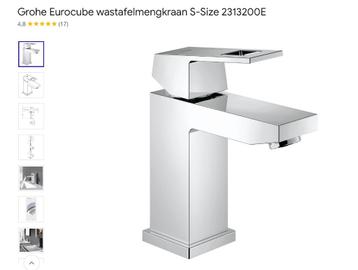 Wastafelmengkraan Grohe Eurocube nieuw0 beschikbaar voor biedingen
