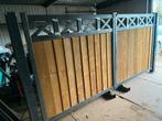 Nieuwe poort staal met hout, Tuin en Terras, Ophalen, Zo goed als nieuw, Hout