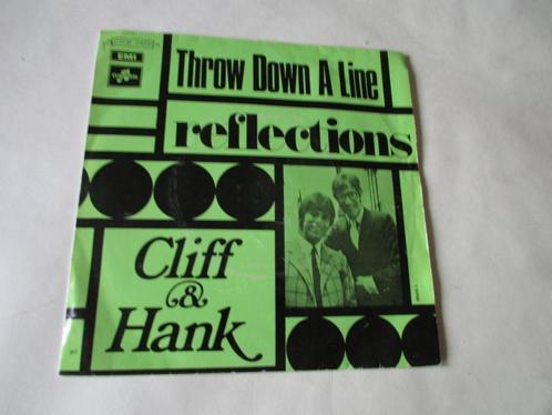 CLIFF RICHARD, HANK MARVIN, THROW DOWN A LINE, SINGLE, Cd's en Dvd's, Vinyl Singles, Gebruikt, Single, Pop, 7 inch, Ophalen of Verzenden