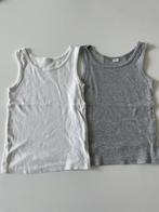 Wit en grijs onderhemd maat 104, Kinderen en Baby's, Kinderkleding | Maat 104, Jongen of Meisje, Ophalen of Verzenden, Zo goed als nieuw