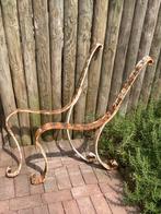 Vintage stalen tuinbankonderstel, Ophalen, Gebruikt