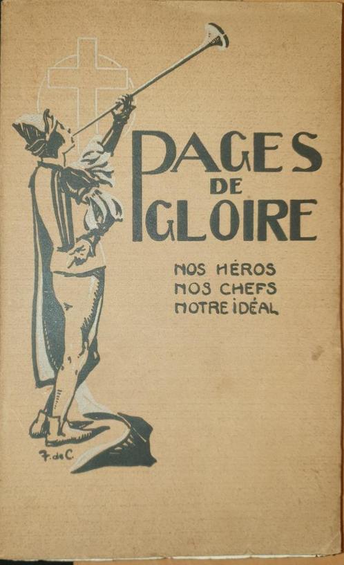 Pages de gloire. 6ème série. 1927-1928: Nos héros, nos chefs, Livres, Histoire & Politique, Utilisé, 19e siècle, Enlèvement ou Envoi