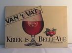 RECLAMEBORD  BELLE - VUE  KRIEK  ( 107 ), Ophalen, Gebruikt, Reclamebord, Plaat of Schild, Overige merken