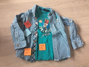 Setje kinderkleding maat 98. (PLOP)