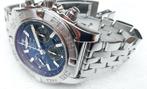 Breitling Chronomat 44 B01, full set. GEEN CATAWIKI, Handtassen en Accessoires, Horloges | Heren, Ophalen, Staal, Staal, Breitling