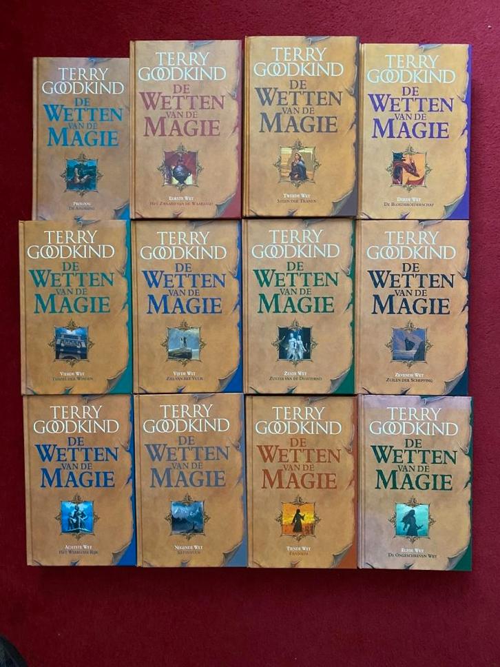 TERRY GOODKIND DE WETTEN VAN DE MAGIE DE COMPLETE SERIE EN H, Boeken, Fantasy, Ophalen of Verzenden