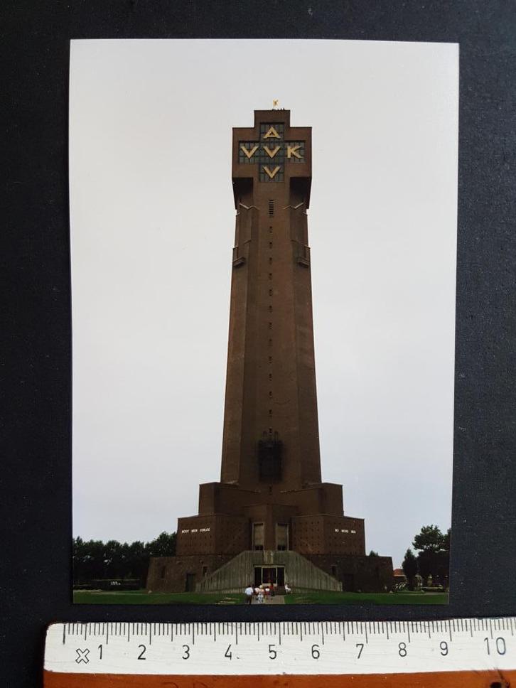 Foto Diksmuide Ijzertoren Oorlogsmonument AVV VVK 1987, Verzamelen, Foto's en Prenten, Gebruikt, Foto, Gebouw, 1980 tot heden